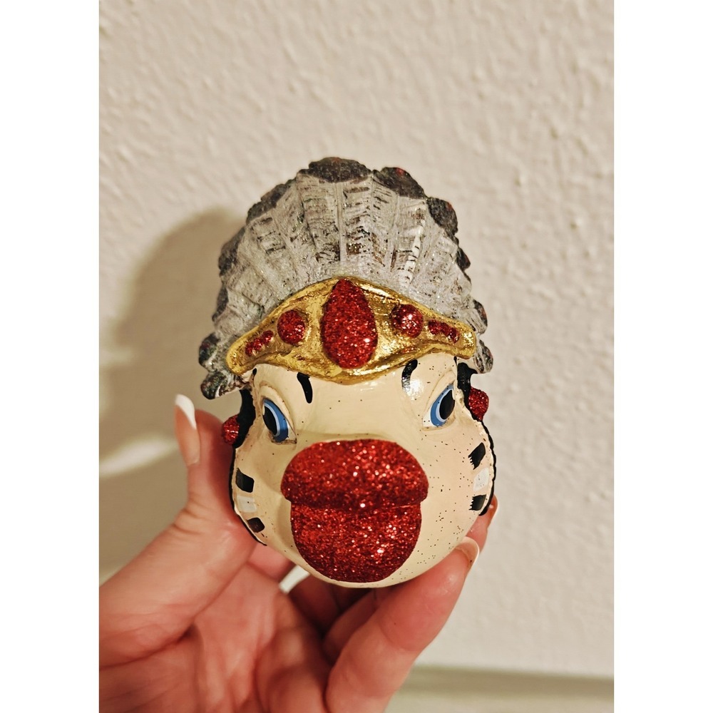 Katherine's Collection Kissing Fish Ornament - Indian Headress Vtg